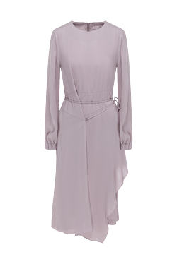 Платье из полиэстера фиолетовое женское