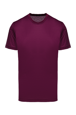 Cotton T-shirt burgundy for men