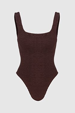 Brown women's swimsuit made of nylon and elastane