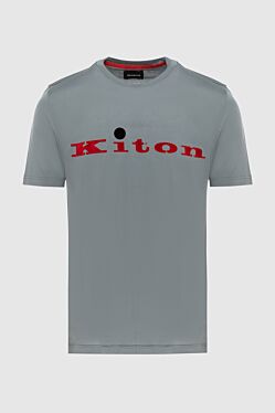 Gray cotton T-shirt for men