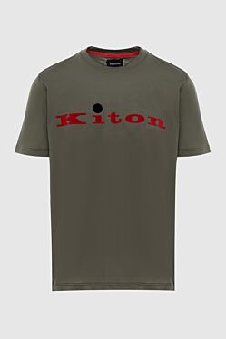 Green cotton T-shirt for men