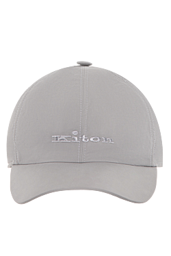 Cap made of cotton and nylon gray for men