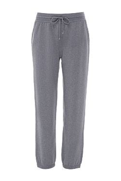 Women's gray cashmere trousers