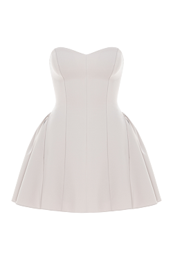 Crush Chronicles Draped Mini Dress in White