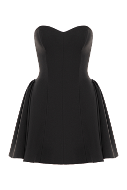 Crush Chronicles Draped Mini Dress in Black