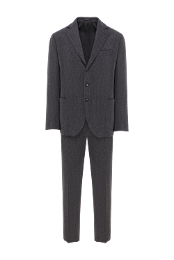 Men's classic gray suit in a business style