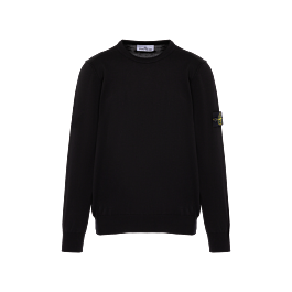 Stone Island long sleeve cotton jumper for men black 178502 Men jumper long sleeve Domino Online Store Ukraine