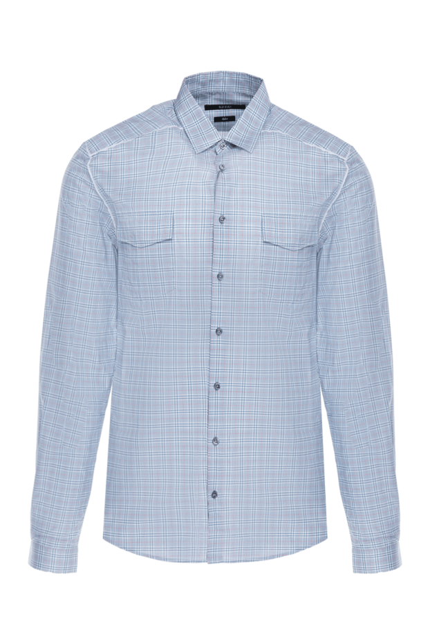Gucci men's cotton check shirt with chest pocket 119157 - photo 1