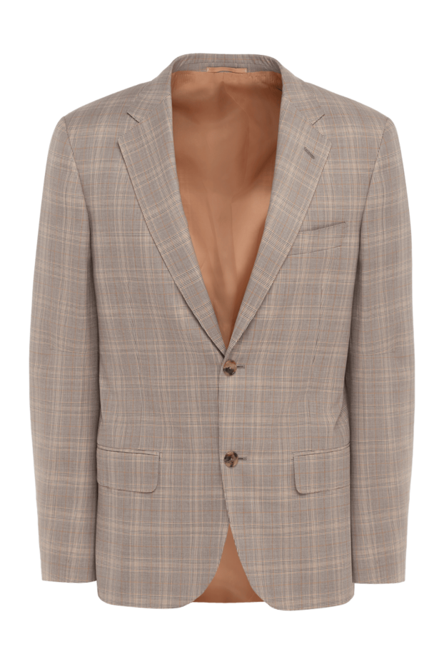 Belvest мужские пиджак из шерсти бежевый мужской купить с ценами и фото 120268 - фото 1
