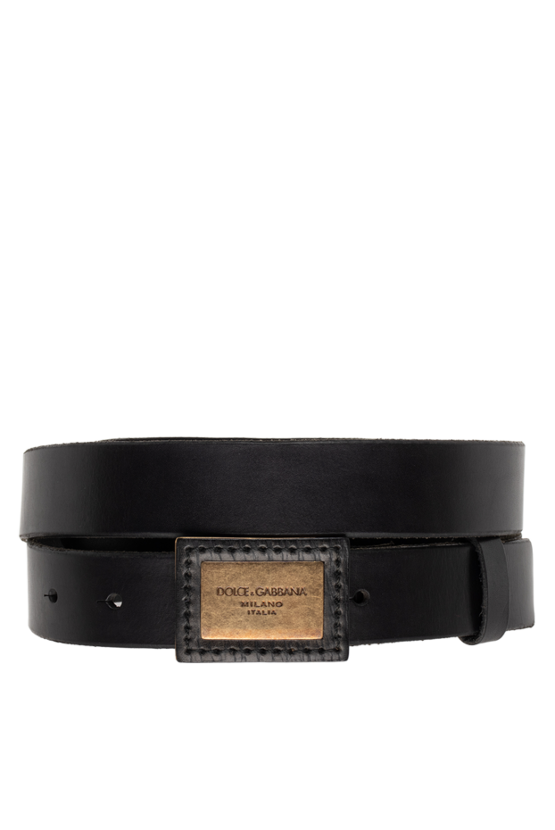 Dolce & Gabbana чоловічі ремінь зі шкіри чорний чоловічий купити фото з цінами 123659 - фото 1