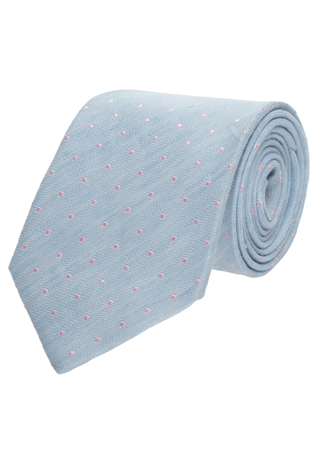 Canali man blue silk and linen tie for men buy with prices and photos 123910 - photo 1