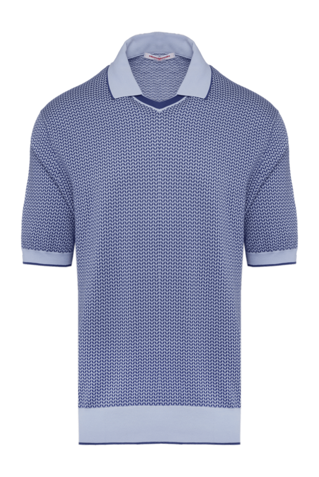 Le Billionnaire Cashmere man cotton polo blue for men buy with prices and photos 124441 - photo 1