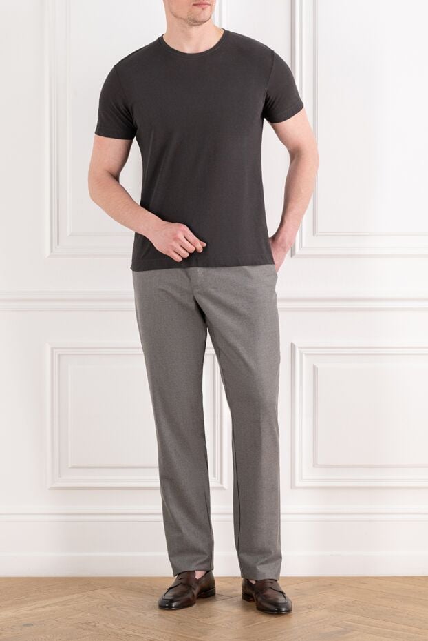 Corneliani basic ash-colored t-shirt made of soft cotton fabric (markdown) 196982 - photo 2