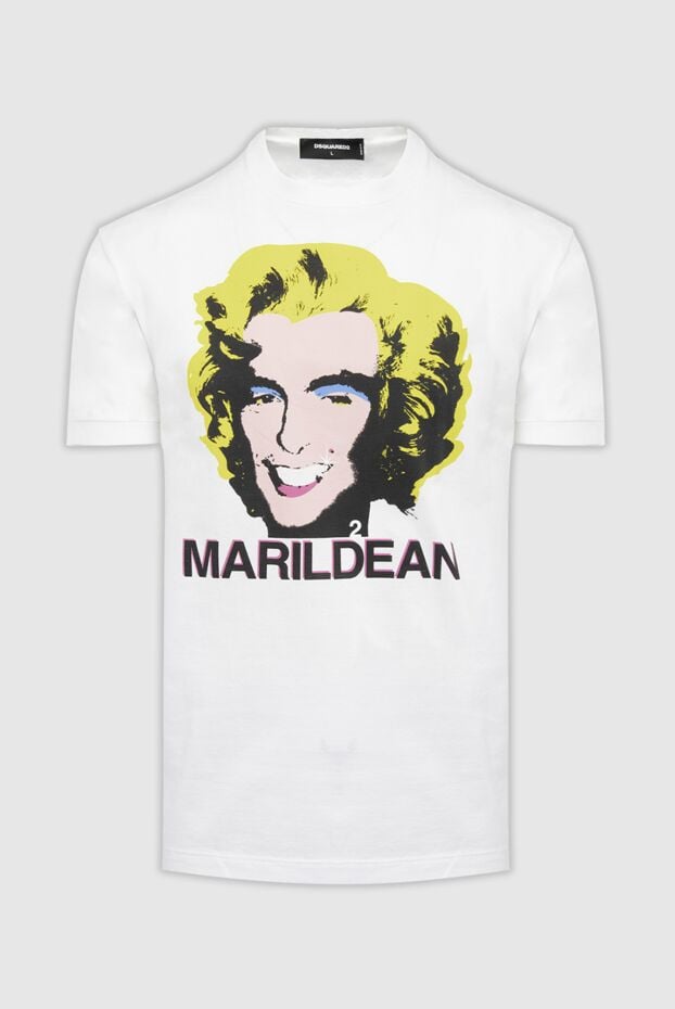 Dsquared2 cotton t-shirt with a bright pop art print and the name marildean 130475 - photo 1