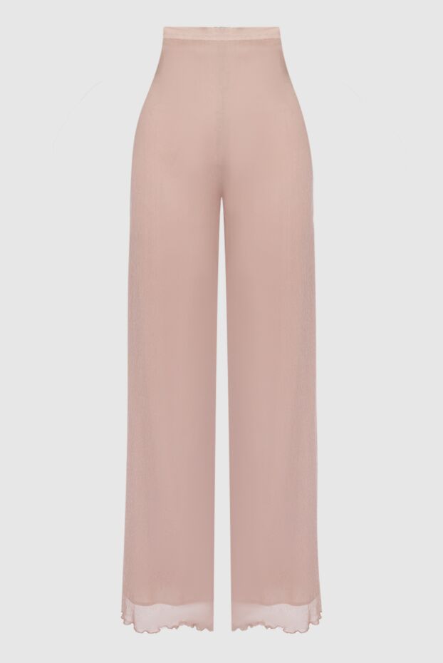 Ermanno Scervino woman beige silk trousers for women buy with prices and photos 130520 - photo 1