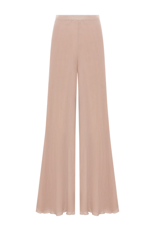 Ermanno Scervino women's loose-fit silk pants beige 130521 - photo 1