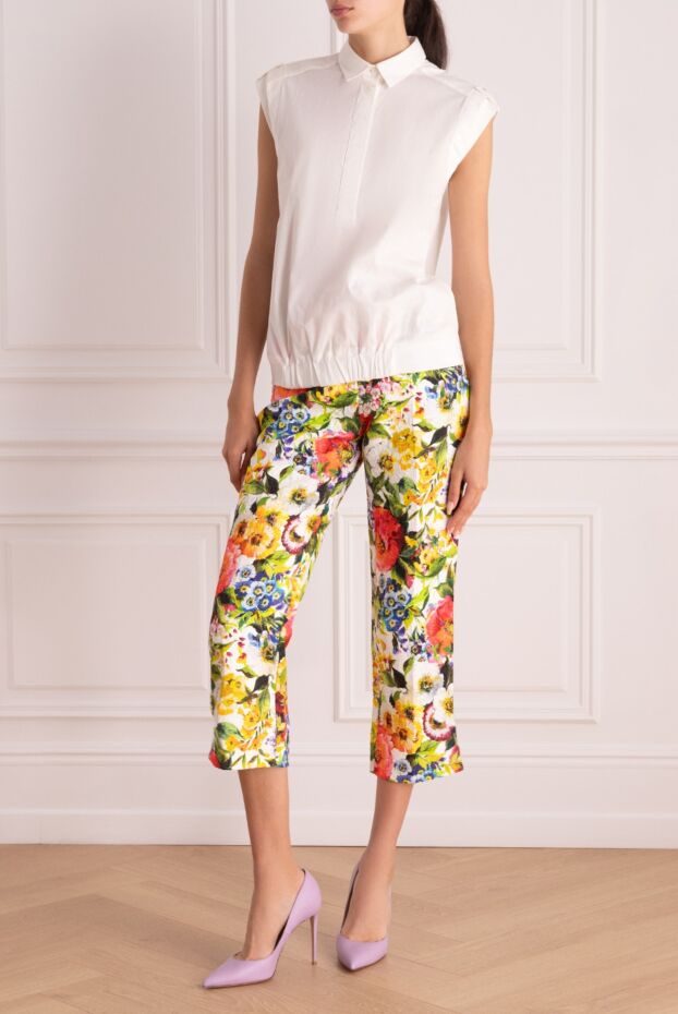 Dolce & Gabbana woman yellow trousers for women buy with prices and photos 130603 - photo 2