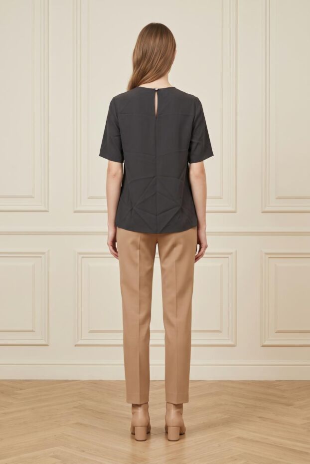 Dolce & Gabbana women's silk loose-fitting blouse black 130612 - photo 2
