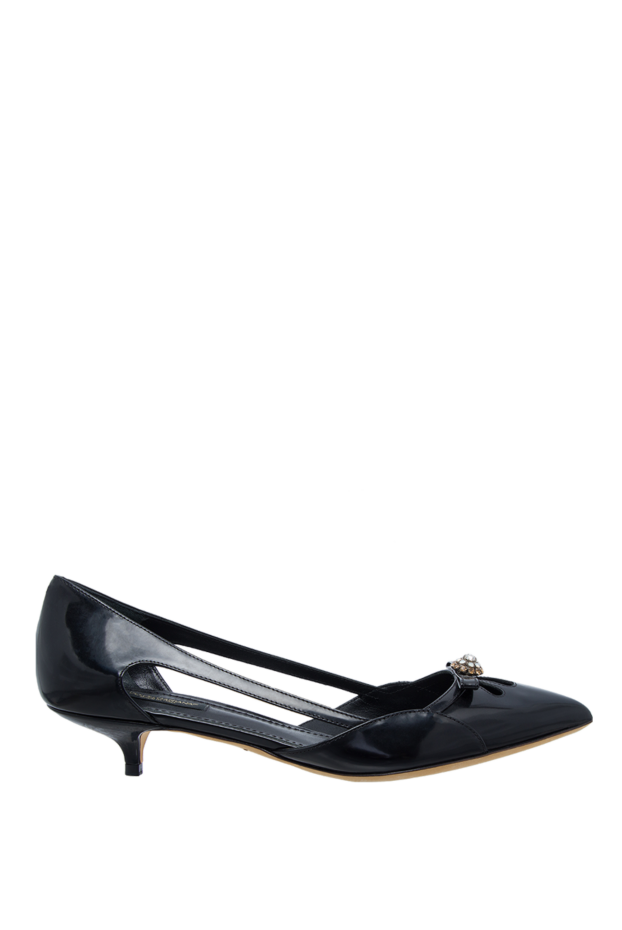 Dolce & Gabbana женские туфли из кожи и полиамида черные женские купить с ценами и фото 130636 - фото 1