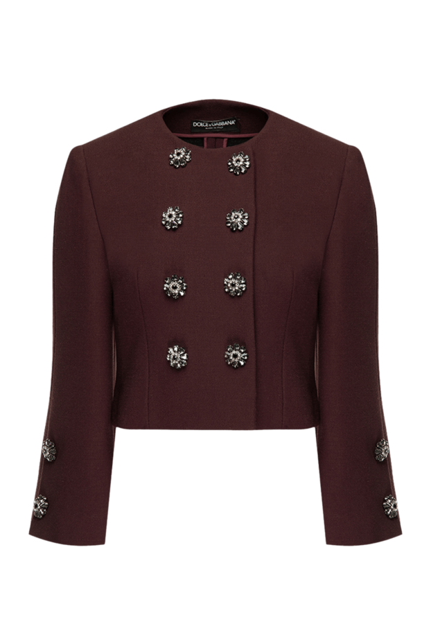 Dolce & Gabbana woman women's burgundy wool jacket buy with prices and photos 130720 - photo 1