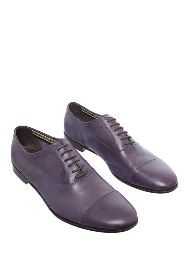 Fratelli Rosetti men's shoes made of leather purple 131233 - photo 3