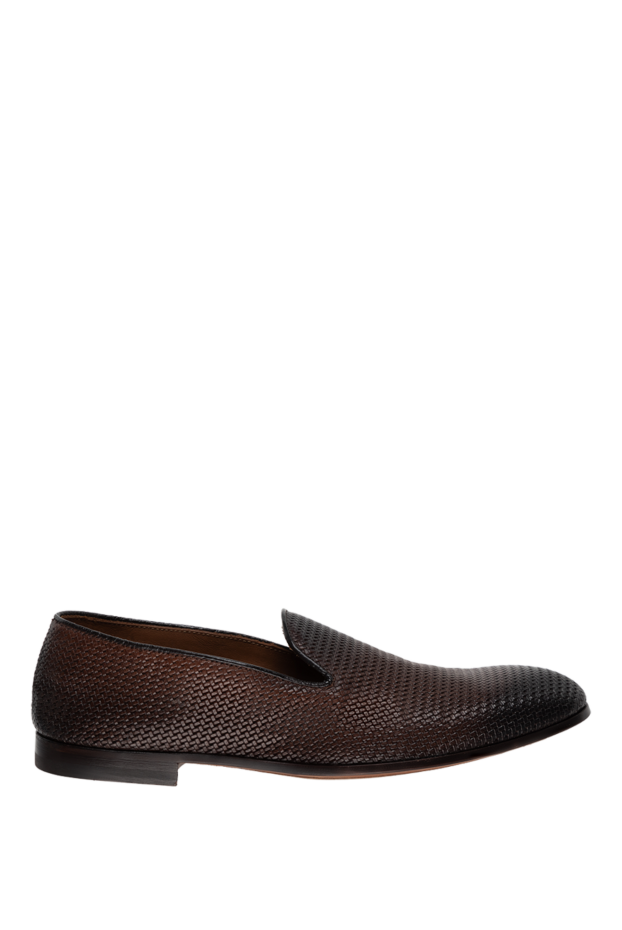 Doucal`s man brown leather moccasins for men buy with prices and photos 131248 - photo 1