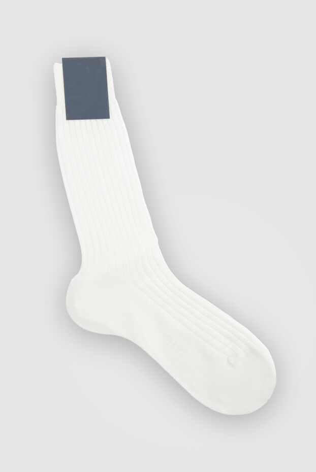 Bresciani man white cotton socks for men buy with prices and photos 131356 - photo 1