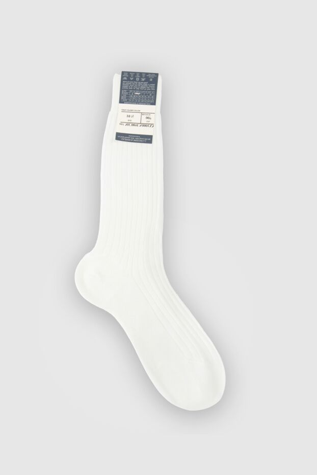 Bresciani мужские носки из хлопка белые мужские купить с ценами и фото 131356 - фото 2
