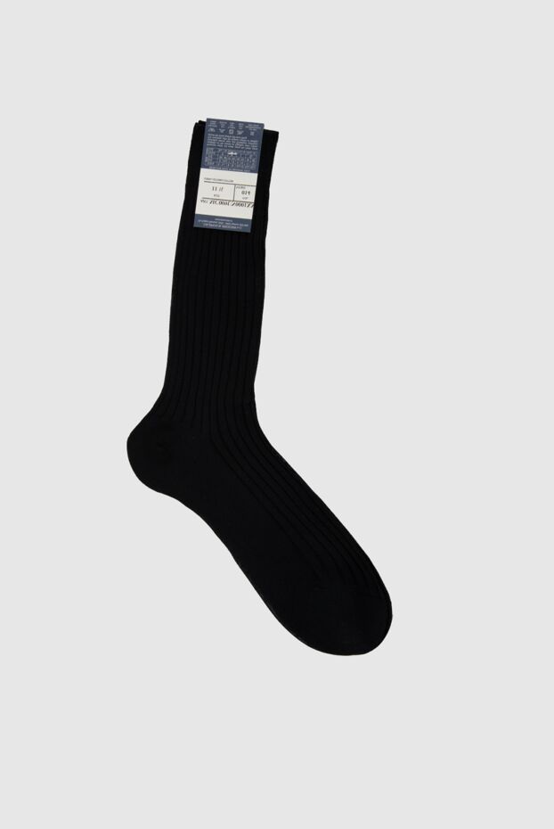 Bresciani man men's black cotton socks buy with prices and photos 131358 - photo 2