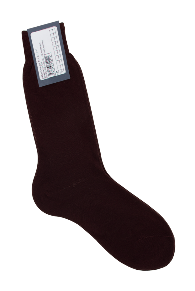 Bresciani мужские носки из хлопка бордовые мужские купить с ценами и фото 131362 - фото 1