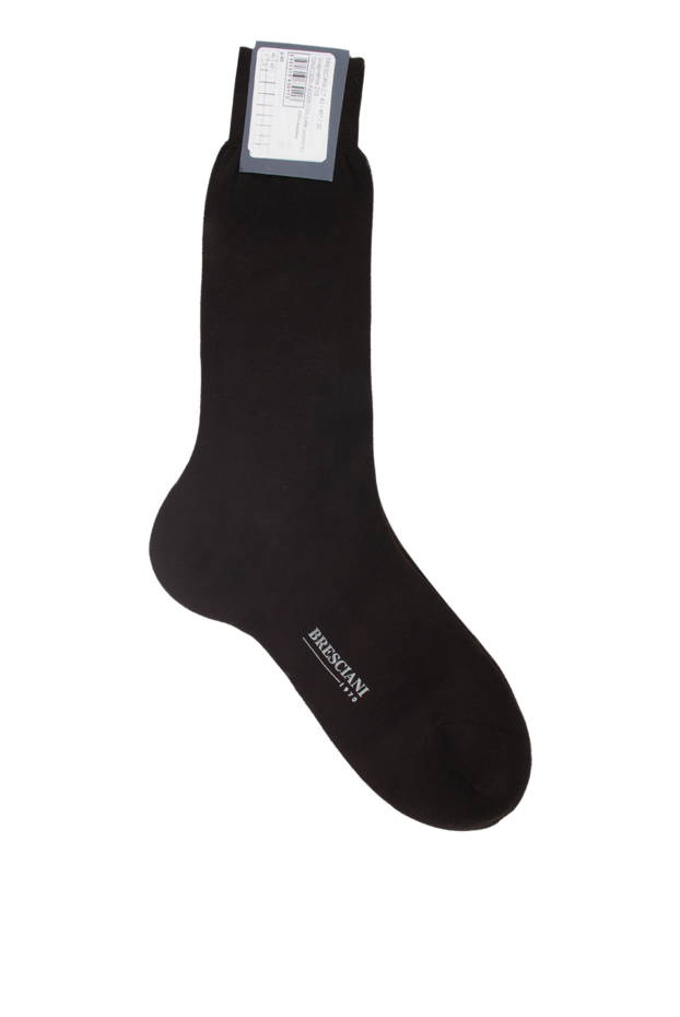 Bresciani man men's brown cotton socks buy with prices and photos 131363 - photo 1