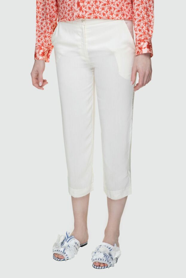 La Perla women's capri pants white 131421 - photo 3