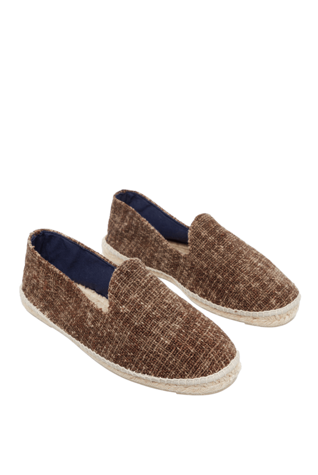 Manebi espadrilles made of cotton brown men's 131548 - photo 3