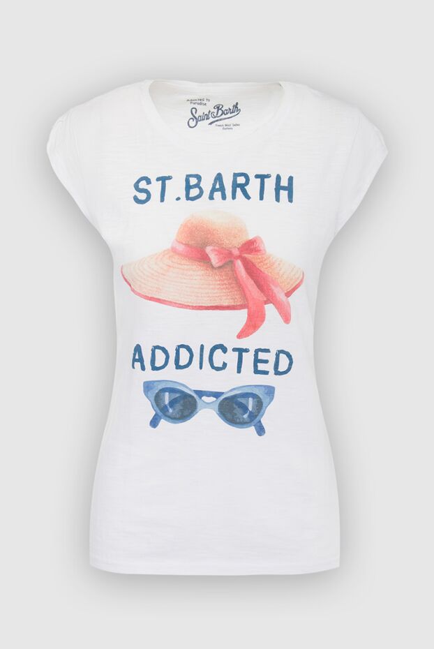 MC2 Saint Barth жіночі футболка з бавовни біла жіноча купити фото з цінами 131625 - фото 1