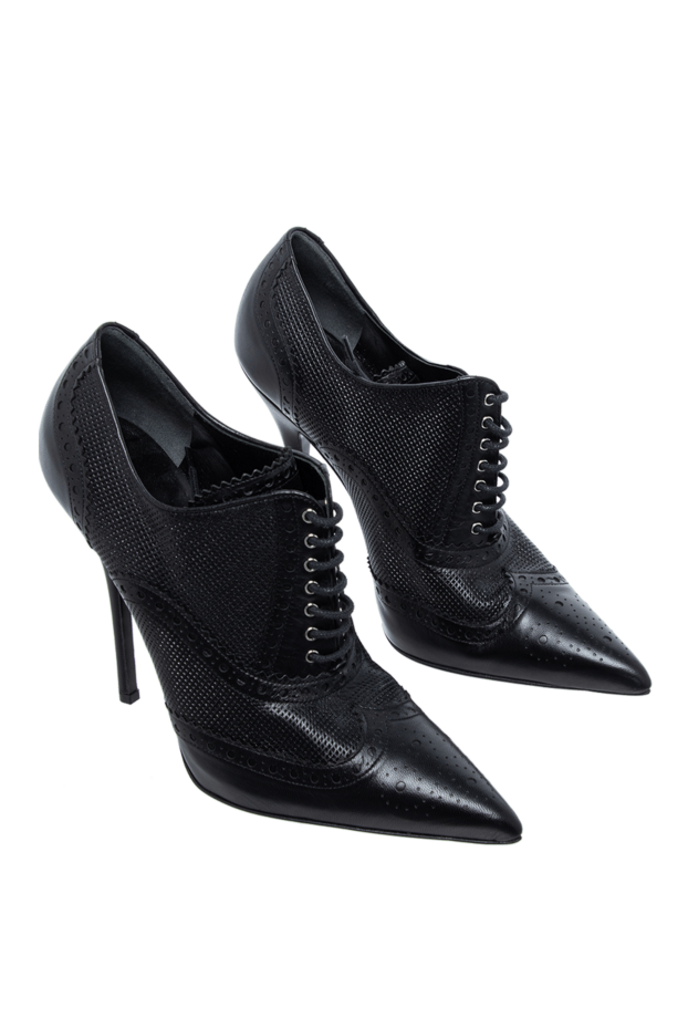 Gucci women's black leather boots with stiletto heels 131856 - photo 3