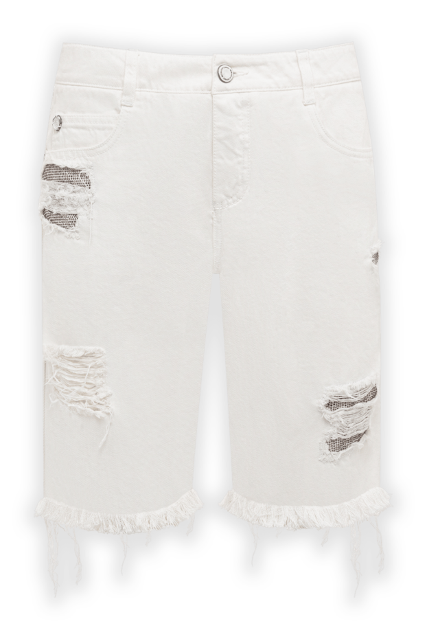 Cotton shorts white women - photo 1