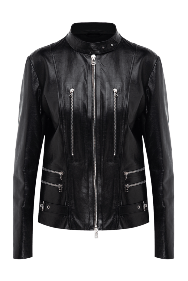 Ermanno Scervino жіночі куртка зі шкіри чорна жіноча купити фото з цінами 132001 - фото 1