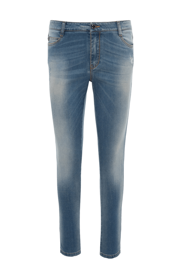 Ermanno Scervino женские джинсы из хлопка синие женские купить с ценами и фото 132006 - фото 1