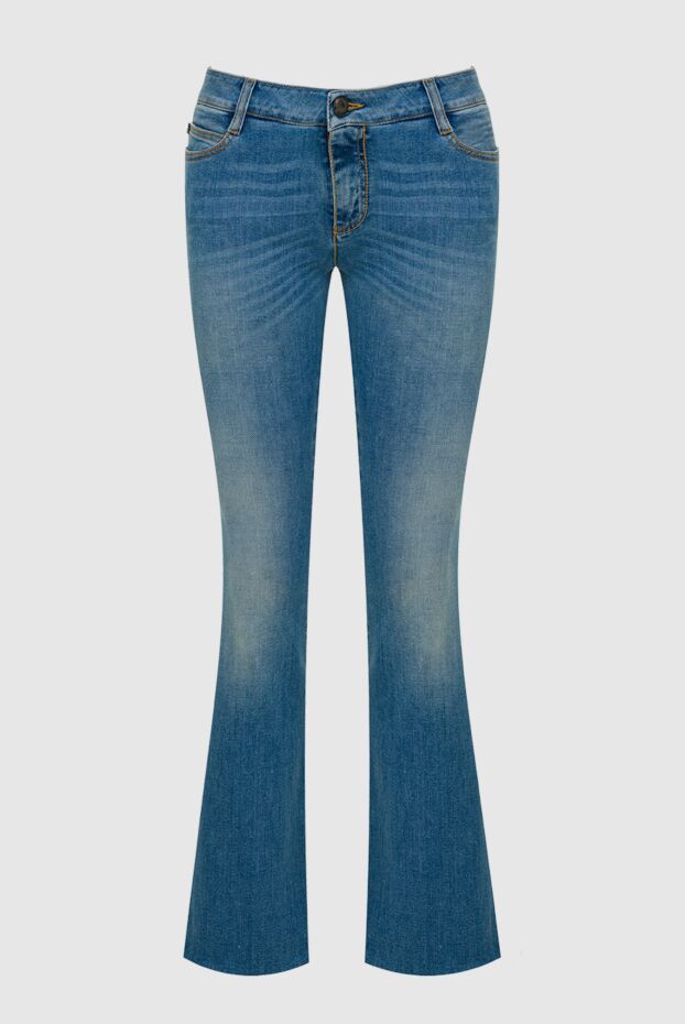 Ermanno Scervino женские джинсы из хлопка синие женские купить с ценами и фото 132007 - фото 1