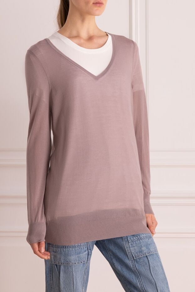 Malo purple cashmere jumper for women 132113 - photo 3