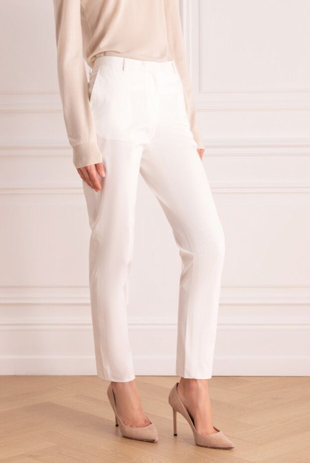 Malo women's straight-leg pants white 132208 - photo 3