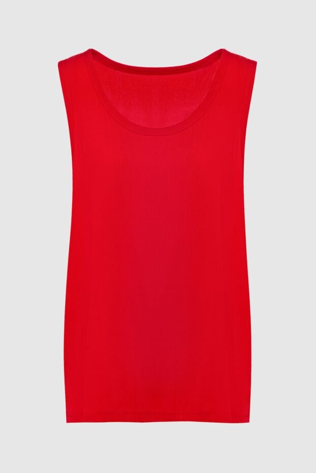 Dolce & Gabbana red silk and elastane t-shirt for women 132280 - photo 1
