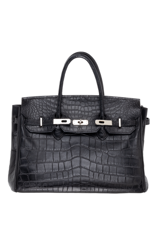 Hettabretz women's black handbags made of textured leather 132751 - photo 1
