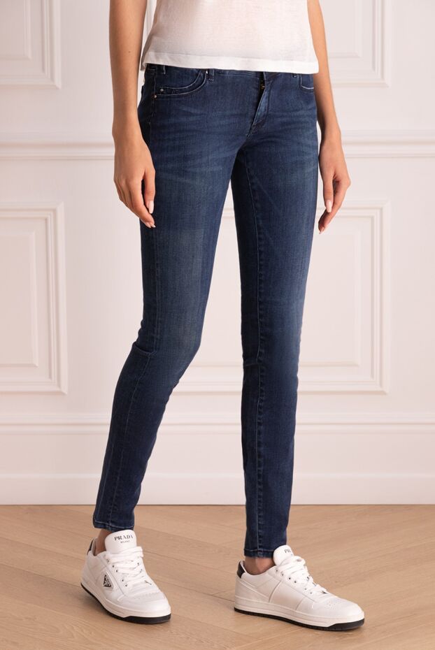 Tramarossa blue women's skinny jeans with a low rise 133176 - photo 3