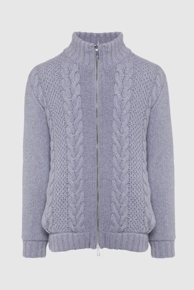 Schiatti cardigan for men from cashmere and squirrel fur gray 133400 - photo 1