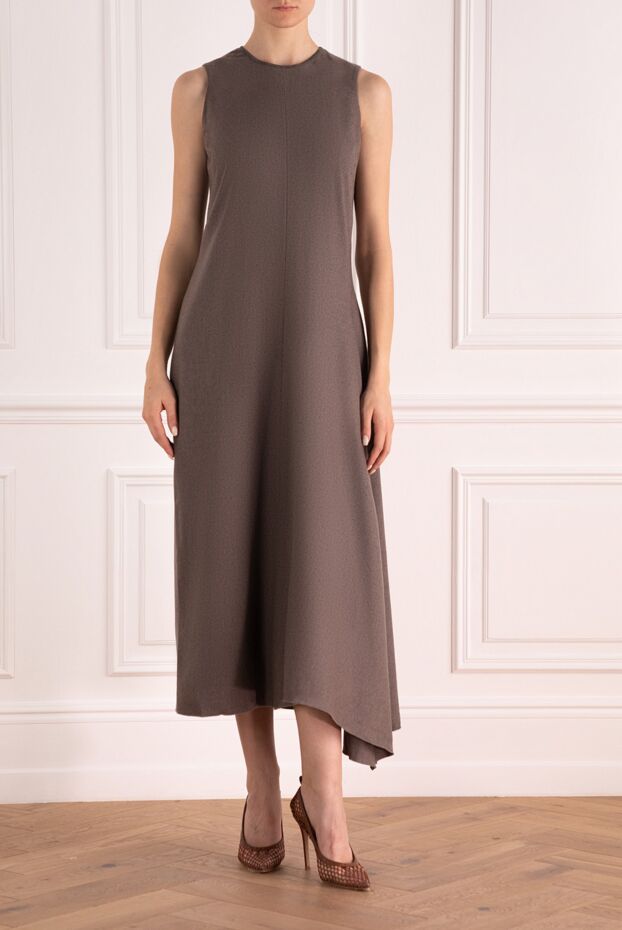 Fabiana Filippi woman brown wool and cashmere dress for women buy with prices and photos 133475 - photo 2