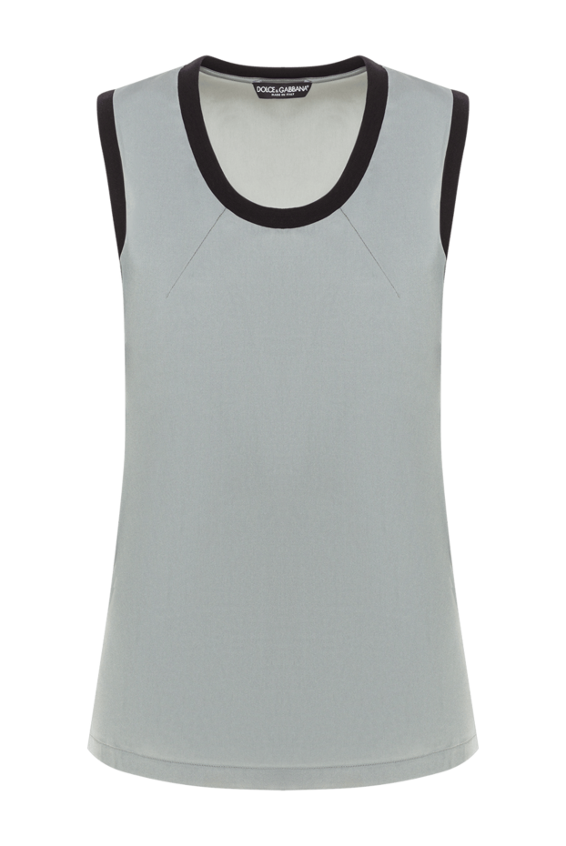 Dolce & Gabbana women's top in smooth fabric with black neckline trim 133682 - photo 1