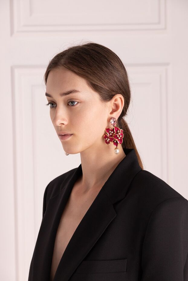 Dolce & Gabbana жіночі сережки з металу золотисті жіночі купити фото з цінами 133732 - фото 2