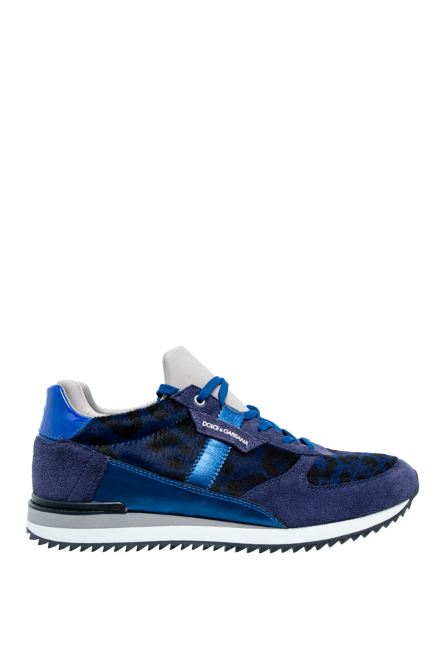 Dolce & Gabbana woman blue leather and polyamide sneakers for women buy with prices and photos 133741 - photo 1