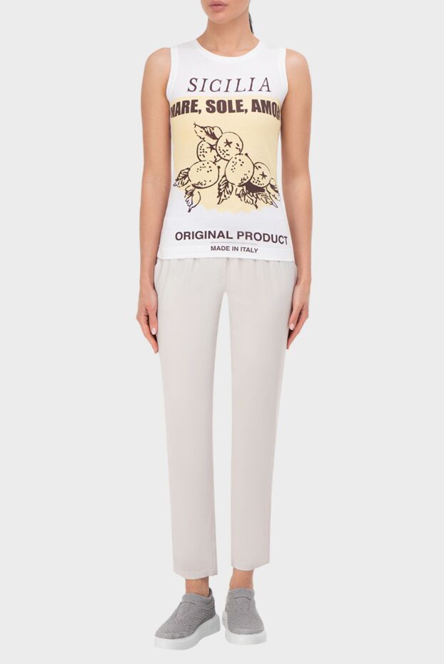 Dolce & Gabbana woman white cotton t-shirt for women buy with prices and photos 133760 - photo 2
